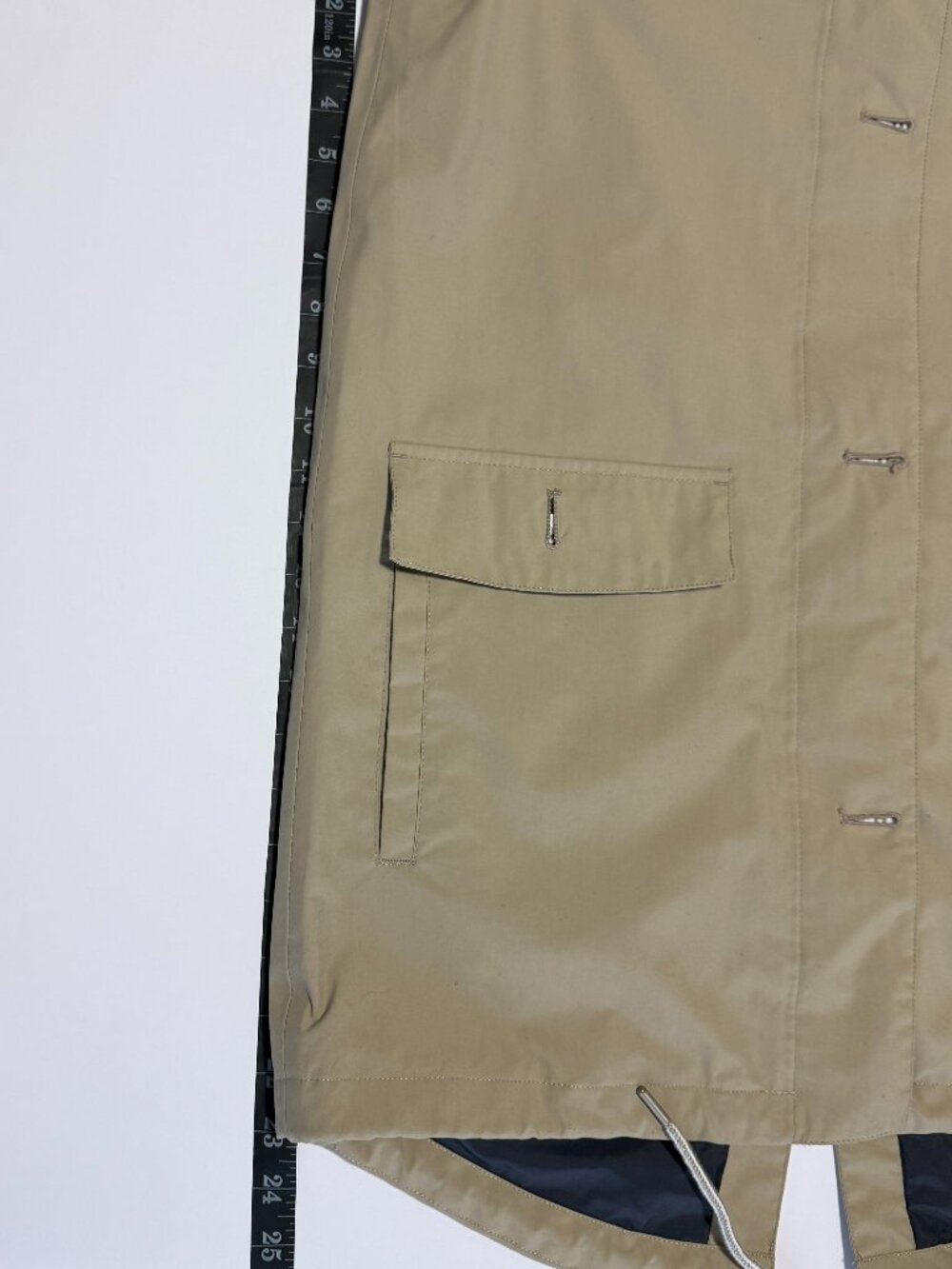 Helly Hansen Elements Women’s Medium Hooded Waterproof Rain Jacket Beige Helly T - Picture 12 of 13